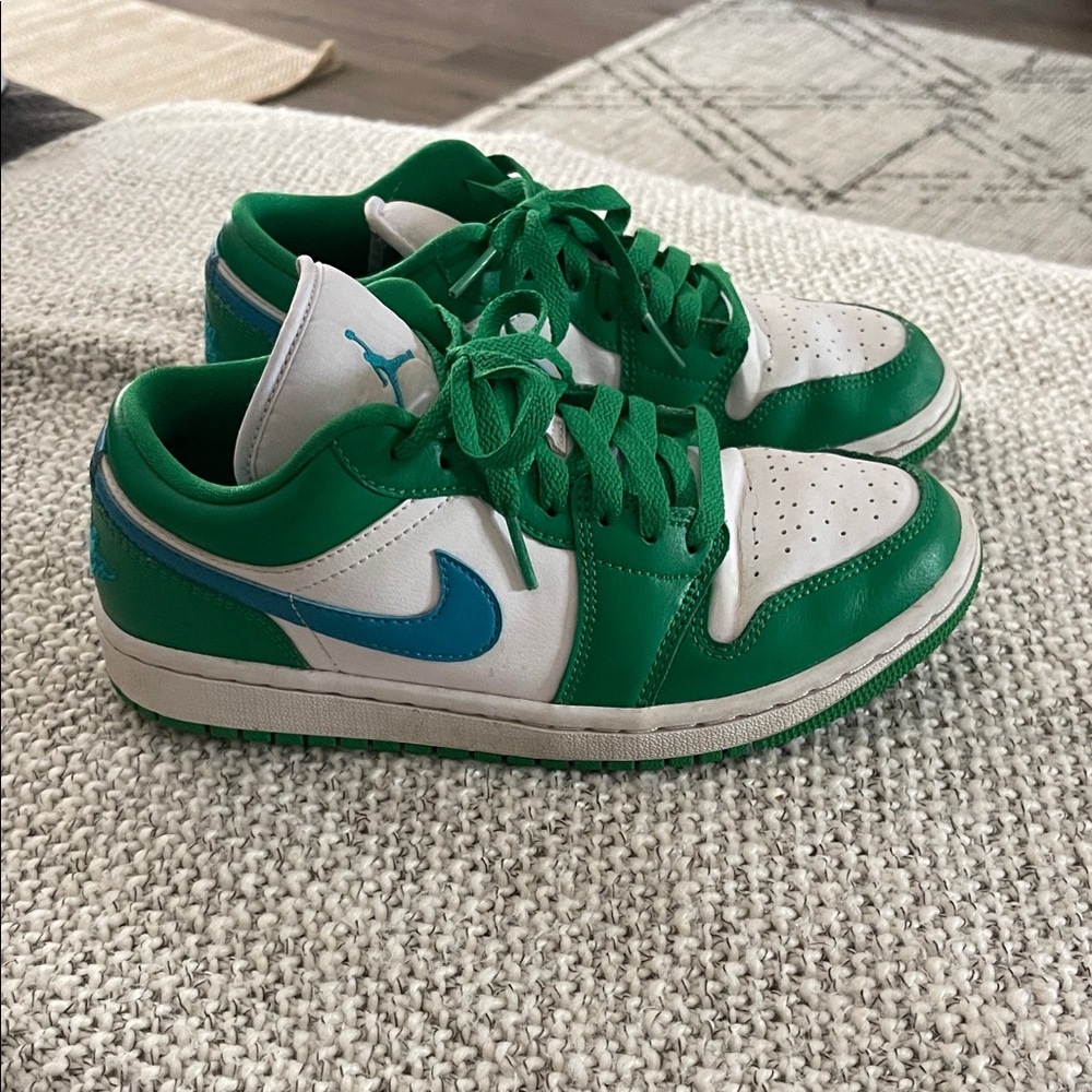 Nike Air Jordan 1 Low Lucky Green Aquatone Blue Turquoise